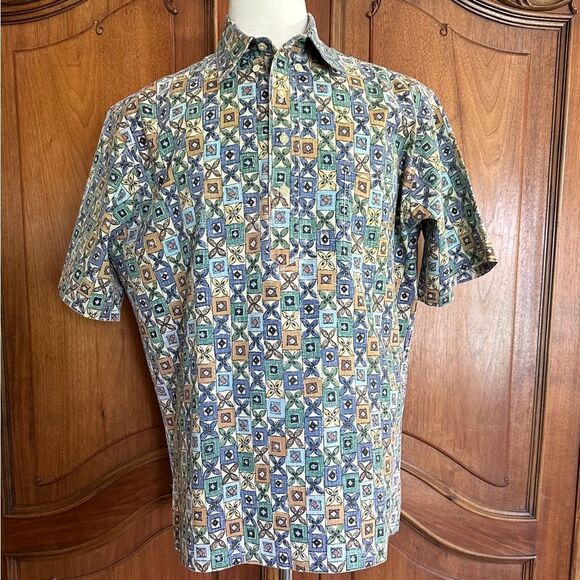REYN SPOONER Shirt Vintage Pullover Reverse Print Size L - Picture 5 of 10